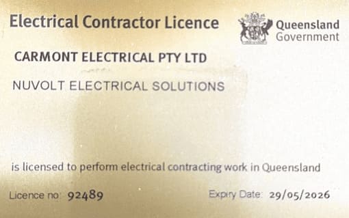 NuVolt Electrical Contractor License NuVolt Electrical Contractor License